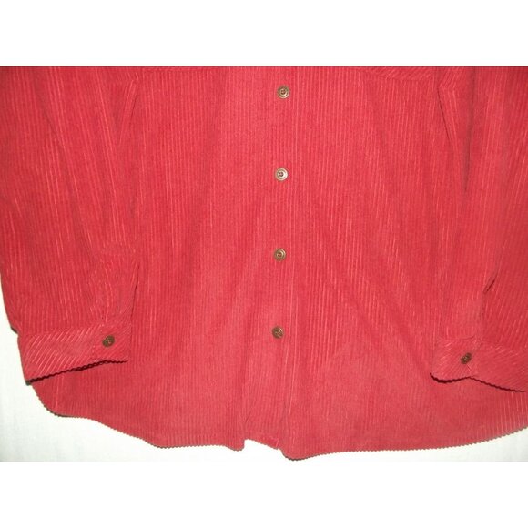 Alfred Dunner Shacket Womens Size 3X Rust Burnt Orange Soft Cord Jacket shirt - Picture 6 of 10